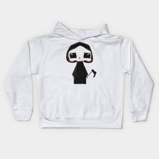 Cartoon Grim Reaper Kids Hoodie